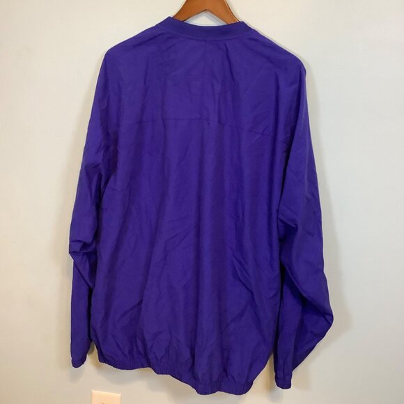 FootJoy Men’s XXL Purple V-Neck Long Sleeve Pullover Golf Windbreaker Pockets - Picture 7 of 11